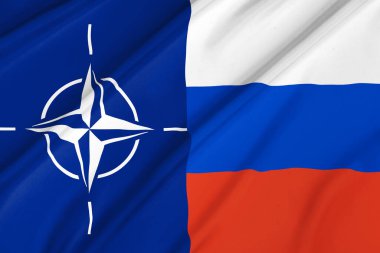 NATO ve Rusya bayrak konsepti