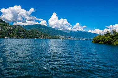 Göl ve dağlar - Brissago, İsviçre
