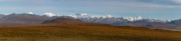 Panorama Östra Alaska Range Nära Mclaren River Med Bergen Hayes — Stockfoto