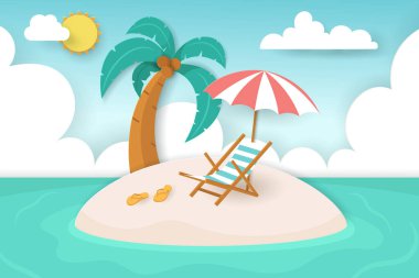 Yaz Vektörü posteri, bayrak Yaz seyahati.