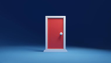 Boş odadaki herhangi bir kapı, sorunları çözmek için giriş kapısı iş anahtarı.