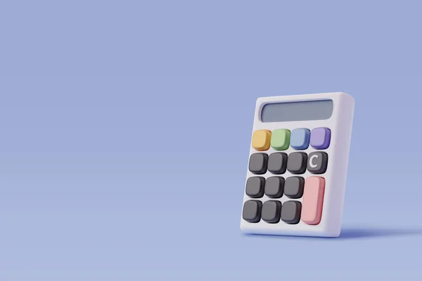 Ilustração Vetorial Ícone Calculadora Realista Isolado — Vetor de Stock