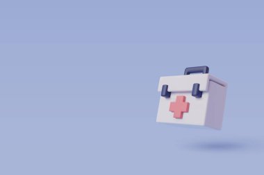 İlk yardım çantası, ecza dolabı ikonu. Sağlık ve Tıp Konsepti.