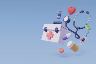 Tıbbi ekipman 3D çizgi film biçimi