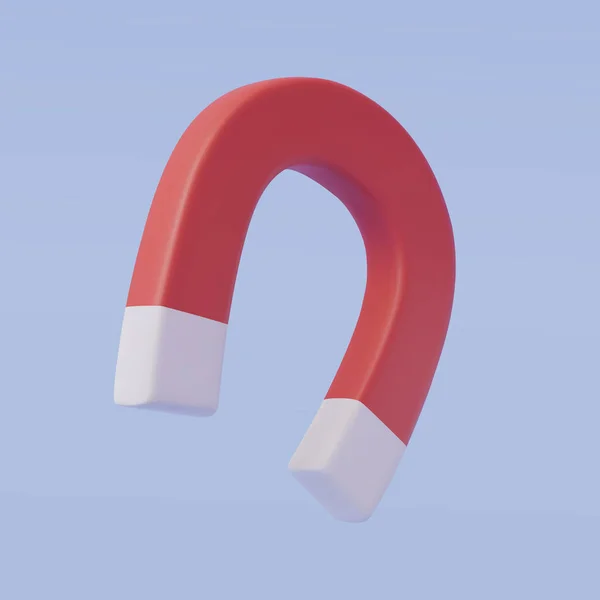 红马蹄磁铁3D矢量 — 图库矢量图片