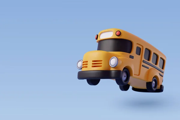 Vector Van Gele Schoolbus Terug Naar Schoolconcept — Stockvector