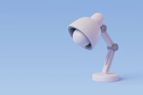 Vector White Desk Lamp Blue — Vector de stock
