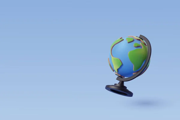 Geografie Pământ Glob Albastru Educație Conceptul Afaceri — Vector de stoc