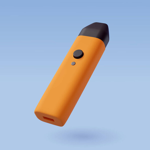 3d Vector Electronic Cigarette, Realistic Mockup.