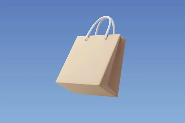 Vector Paper Shopping Bag Online Shopping Konzept — Stockvektor