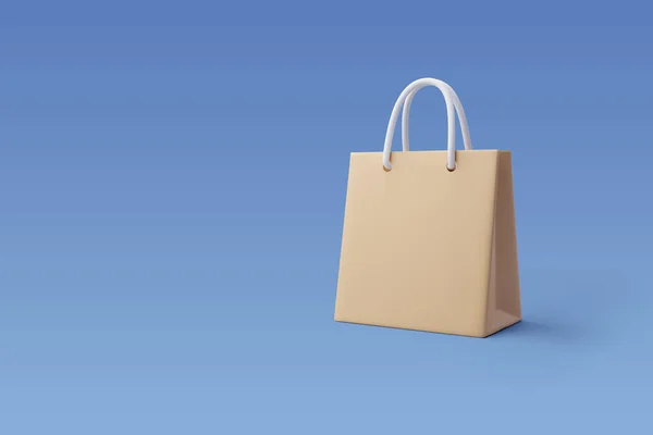 Vector Paper Shopping Bag Shopping Online Concept — 스톡 벡터