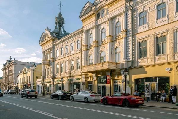 Kazań Republika Tatarstanu Rosja 2021 Widok Zabytkowy Budynek Początku Wieku — Zdjęcie stockowe