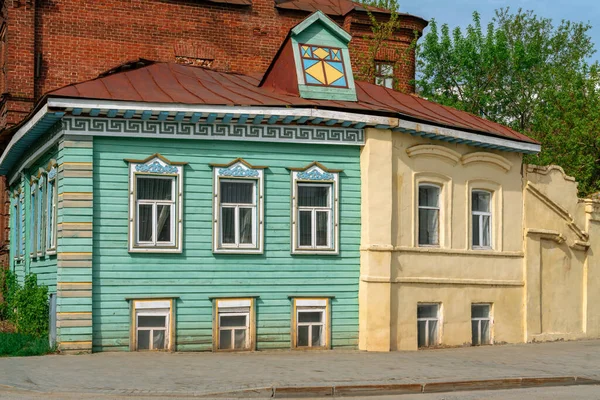 Monument Architecture Nineteenth Century Traditional Tatar House Kayuma Nasyri Street — Stock Photo, Image