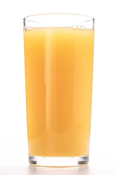 Glass Orange Juice White Background Isolated — 图库照片