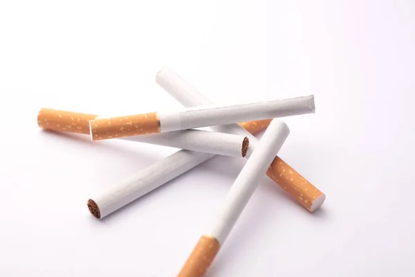 Cigarettes White Background — Stock Photo, Image