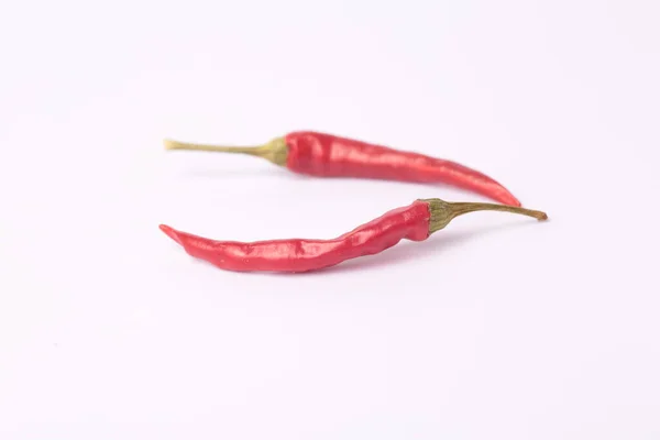 Gorąca Papryka Chili Białym Tle — Zdjęcie stockowe