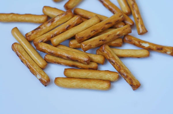 Breadsticks White Background — Stock Photo, Image