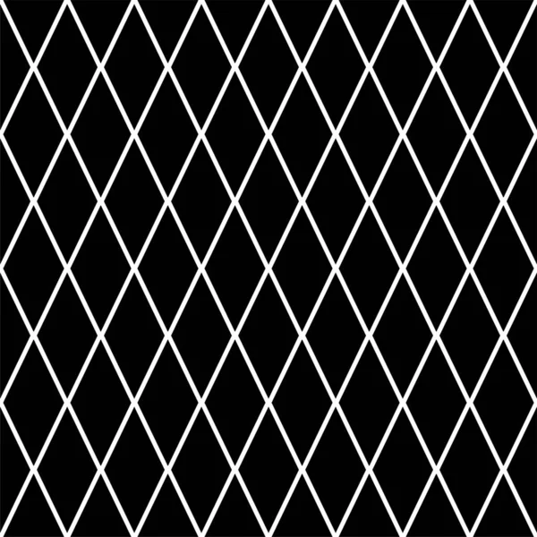 Nahtlose Diamanten Gitter Schwarz Weißes Muster — Stockfoto