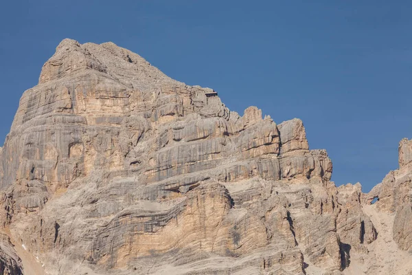 Detail Van Verticale Dolomieten Muur Italië Tofana Mezzo — Stockfoto