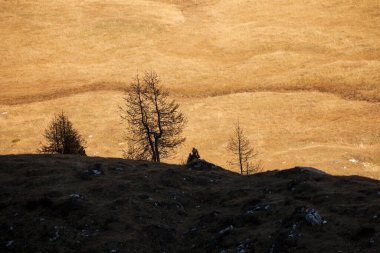 Dolomitlerde sonbahar görünümü