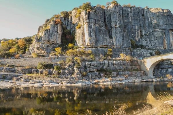 Villiage Balazuc Doğa Manzarası — Stok fotoğraf