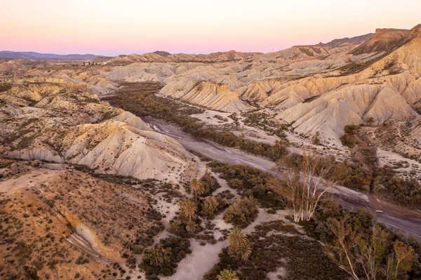 アンダルシアのタベルナス砂漠の空中ビュー — ストック写真