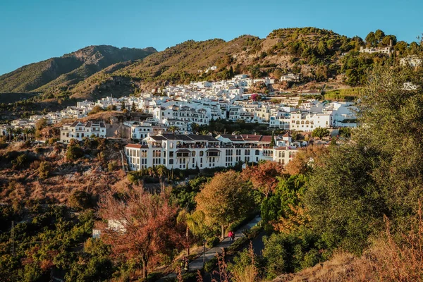 Paisaje Urbano Del Pintoresco Pueblo Blanco Frigiliana — Foto de Stock