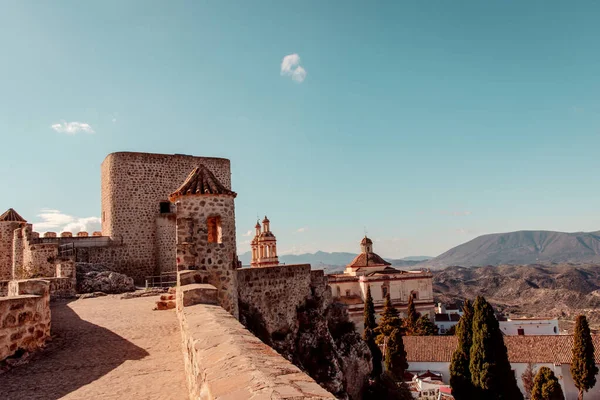 Κάστρα Ερείπια Του Olvera Στη Νότια Ισπανία Βρίσκεται Στη Διαδρομή — Φωτογραφία Αρχείου