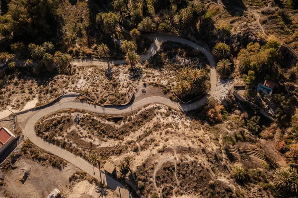 Aerial View Nature Landscape Sierra Alhamilla Pechina Andalusia — Stock Photo, Image