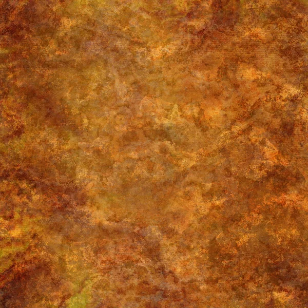 中心部と暗い境界線 暖かいアート抽象波状の形で暖かいクーパーオレンジ黄色の赤いヴィネットの照明 感謝祭のハロウィーンの秋の色でレトロなデジタルブラシストローク絵画 — ストック写真