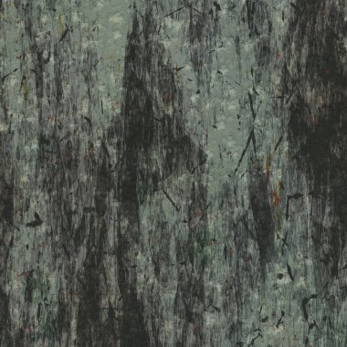 Soyut çatlamış gri beton duvar, lekeli siyah sıçrama ve kırmızı kanlı lekeler ahşap kaplama arka plan, koyu dokulu kontrplak, bir sürü fiber ve küçük parçalar, soyut kereste ağacı arka plan