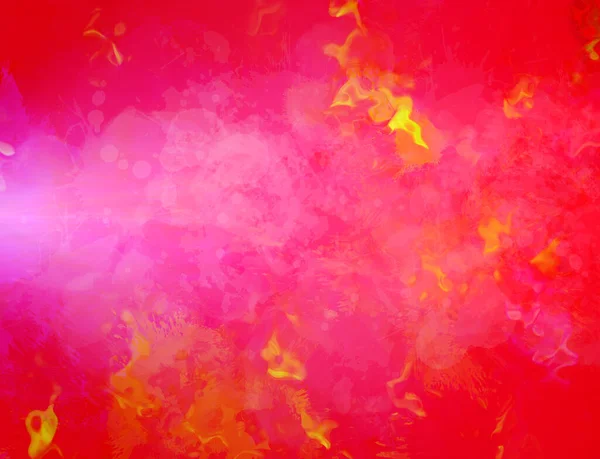 Abstract Ruby Red Background Pink Illumination Paper Watercolor Yellow Spots — Stock Photo, Image