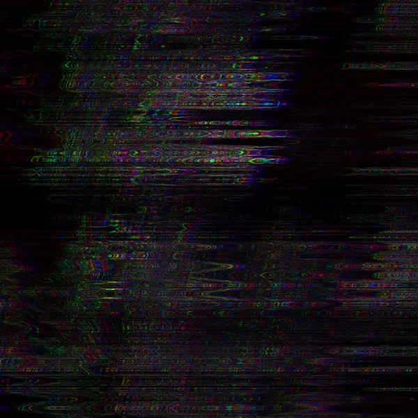 Dijital arıza ve çarpıtma etkisi. Gelecekçi siber punk TV gürültü medya hatası tasarımı. Retro fütürizm, web punk, çılgın DJ tekno estetik neon renk düzeni. Eski görsel ekran