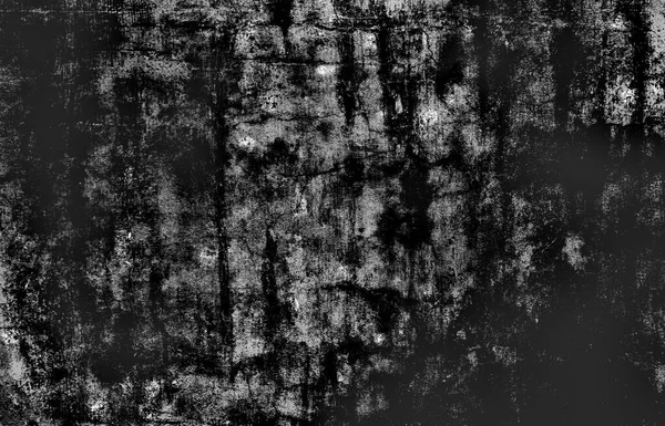 带有颗粒和粉笔杂乱哥特纹理的单色背景 噪声恐怖墙纸在灰色阴影下的损伤和划痕摘要 — 图库照片