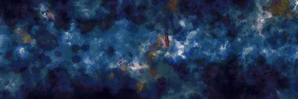 Abstracto Azul Marino Índigo Oscuro Acuarela Con Manchas Manchas Patrón — Foto de Stock
