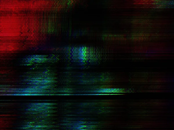 Dijital arıza ve çarpıtma etkisi. Gelecekçi siber punk TV gürültü medya hatası tasarımı. Retro fütürizm, web punk, çılgın DJ tekno estetik neon renk düzeni. Eski görsel ekran