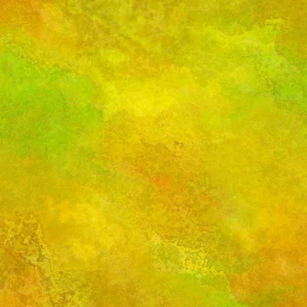 Zonnig Geel Groen Marmer Achtergrond Met Aquarel Vlekken Golvende Vormen — Stockfoto