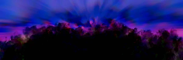Colorful Dream Background Black Clouds Violet Rich Blue Spin Holographic — Stock Photo, Image