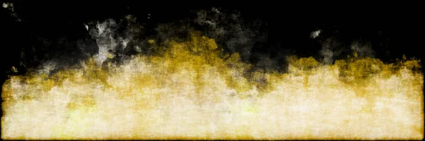 Grunge Θλίβονται Κίτρινο Χρώμα Του Νερού Θολό Γκρι Σχήματα Μαύρο — Φωτογραφία Αρχείου