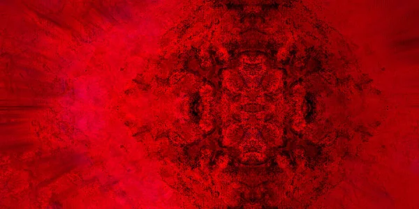 Astratto Grana Tribale Retrò Disegno Geometrico Rosso Storia Batik Design — Foto Stock