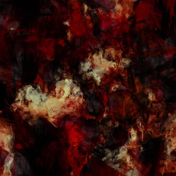 Fondo Abstracto Impresionismo Cálido Oscuro Con Papel Acuarela Negro Rojo — Foto de Stock