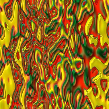 Soyut Rastafarian reggae Afrika eğimli geometrik mozaik çizgiler, funky sıvı şekiller, renkli, dalgalı, canlı, dikişsiz tasarım. Tellow yeşil ve kırmızı Rasta desenleri. Kumaş, tekstil, afiş, baskı.