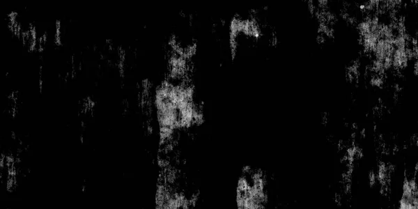Abstract White Splashed Scratched Textured Black Background Dark Monochrome Noise — 스톡 사진