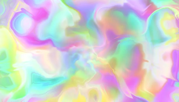 Soft grey texture with polarization effect and colorful neon holographic stains. Abstract acid background in psychedelic Vapor wave style like in old retro tie-dye