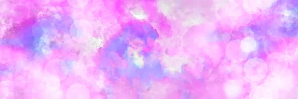 Abstract Fractal Colorful Pink Purple Lilac Rose Marbled Cloudy Watercolor — Stock Photo, Image