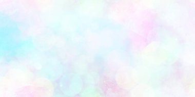 Suluboya arka plan cennet, boyalı suluboya desenli pembe menekşe yumuşak renklerle bokeh ışıkları pofuduk bebek bulutlu duvar kağıtları. Komik çocuklar rüya boyası tasarımı