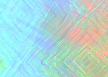 Soyut geometrik şekiller ince film efekti, holografik spektral gradyan doku. 80 'ler tarzında soyut bir holografik arka plan. Sentetik dalga. Buhar dalgası stili. Retro dalga fütürizmi, web punk