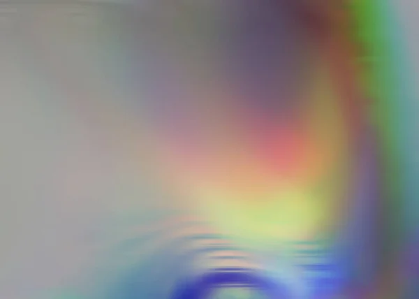 独特の虹彩パターン デジタルホログラフィック液体形状紙 銀照明箔とシェブロンパターン 抽象幾何学的虹色結晶 蒸気波式 — ストック写真