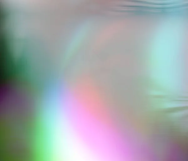 独特の虹彩パターン デジタルホログラフィック液体形状紙 銀照明箔とシェブロンパターン 抽象幾何学的虹色結晶 蒸気波式 — ストック写真