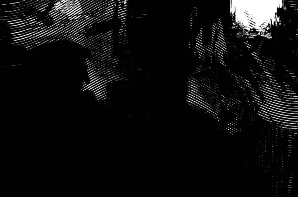 Abstract Black White Paper Halftone Engraving Grunge Line Art Background — Fotografia de Stock